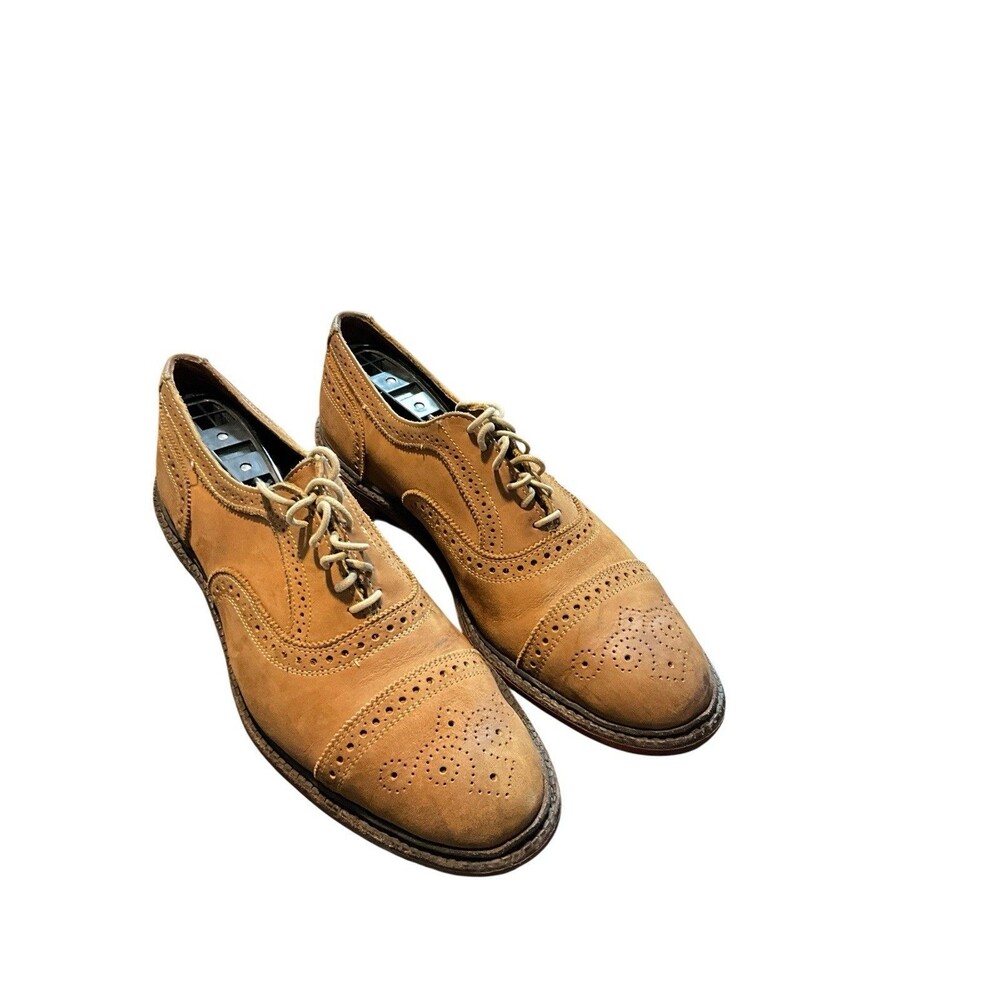 Allen Edmonds Tan Brogue Oxford Shoes